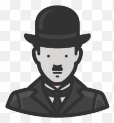 Charlie Chaplin Avatar Free Icon Of - White png