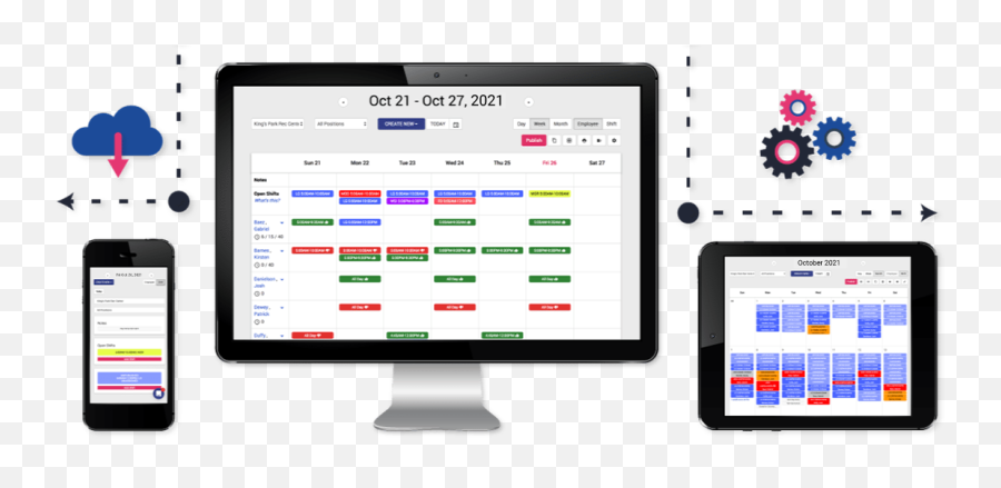 Staff Scheduling Module Digiquatics - Technology Applications Png,Schedules Icon