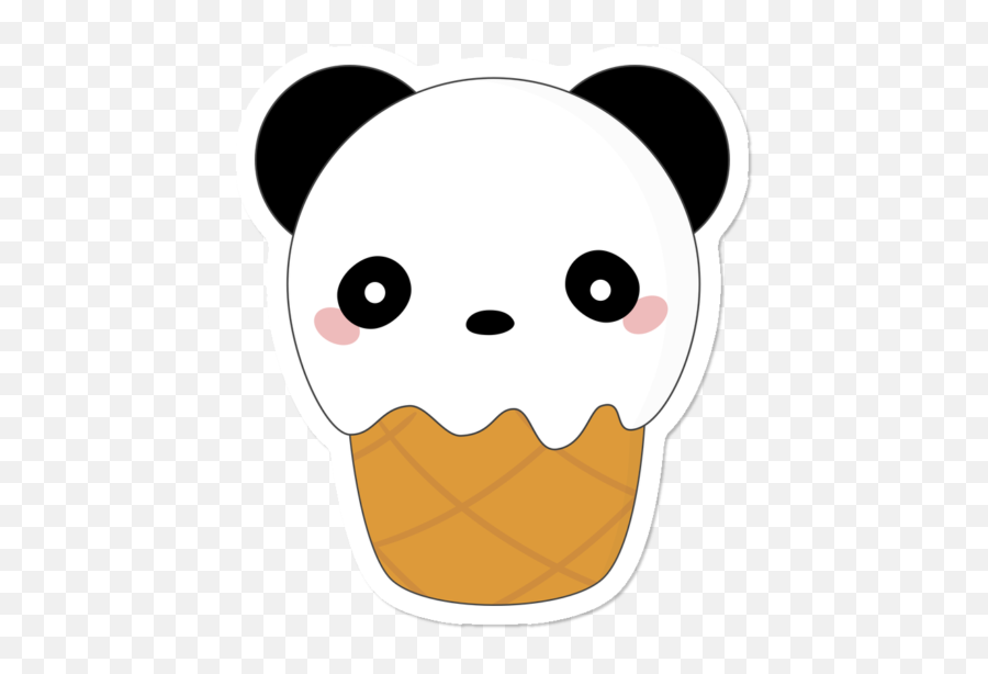 Kawaii Cute Panda Bear Ice Cream - Kawaii Cute Panda Bear Png,Cute Panda Png