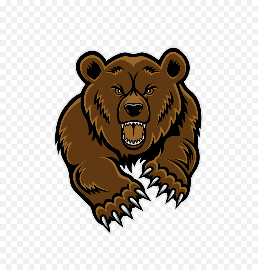 Grizzly Bear Head Clip Art - Grizzly Bear Clip Art Png,Bear Head Png