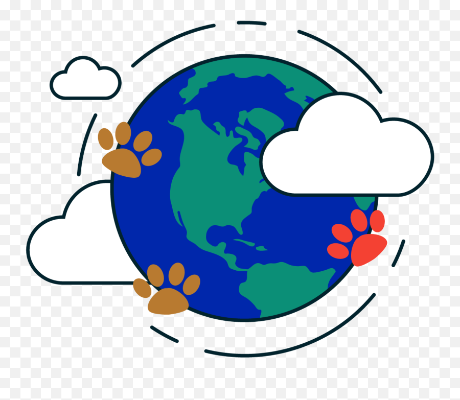 Petpal - Playfully Connecting People Who Love Pets World Map Vector Round Png,Free World Community Icon