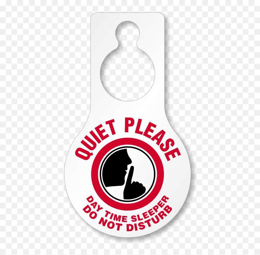 Quiet Please Day Time Sleeper Door Hang Tags Pear Shaped - Language Png,No Trespassing Icon