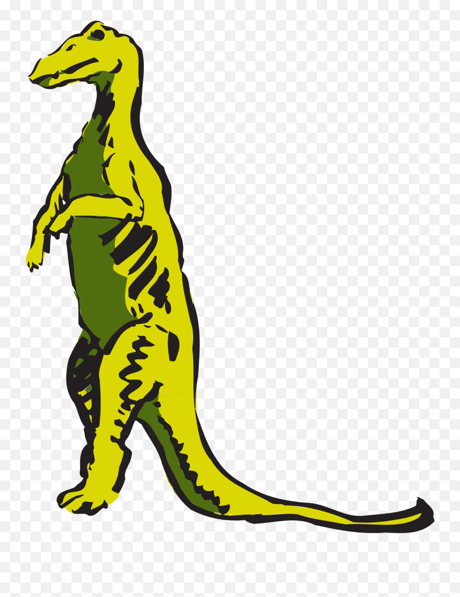 Yellow Standing Dinosaur Drawing Free Image Download - Standing Dinosaurs Png,Angry Dino Icon