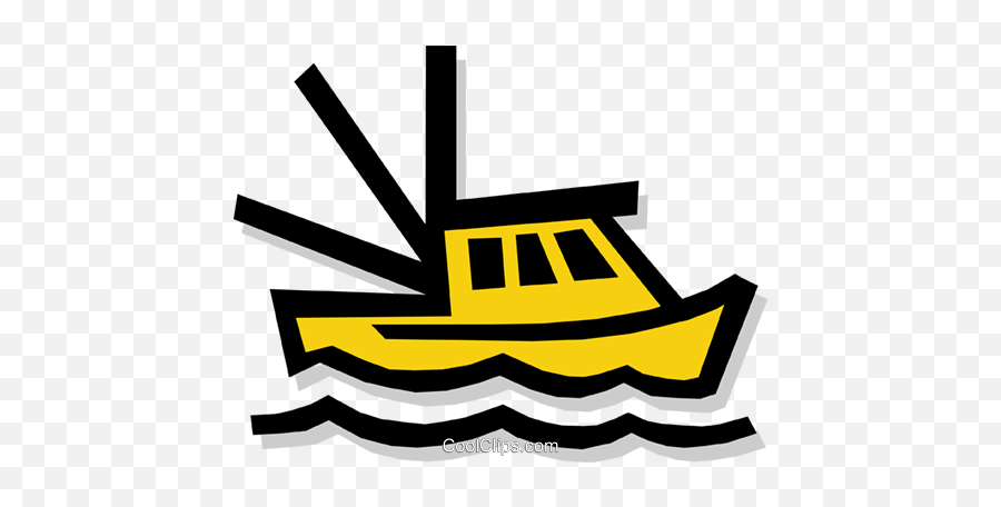 Fishing Boat Royalty Free Vector Clip Art Illustration Png Icon