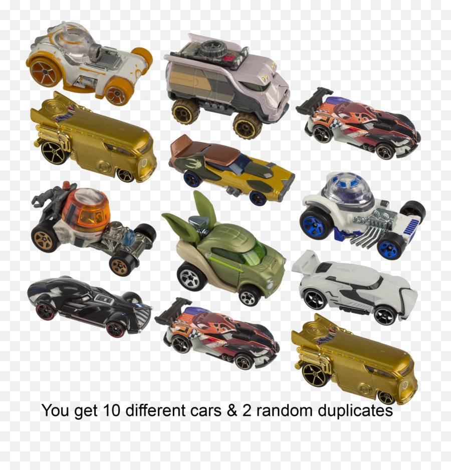 12 - Pack Star Wars Hot Wheels Cars Hot Wheels Character Cars Star Wars Cal Png,Hot Wheels Car Png