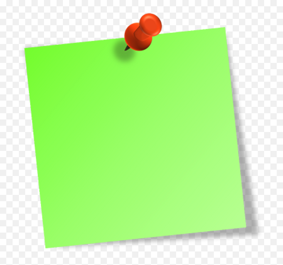 Free Post It Note Png Download - Green Sticky Note Png,It Png
