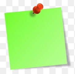 Free Post It Note Png Download - Green Sticky Note Png,It Png