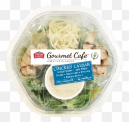 Gourmet Cafe Salads Chicken Caesar Salad Kit Fresh Express - Chicken Caesar Salad Kit Png,Caesar Salad Png
