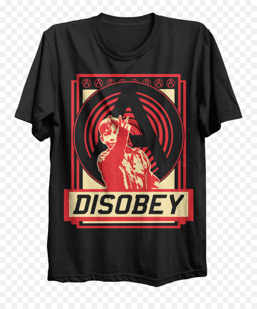 Disobey T - Shirt Anarcho Cat Tshirt Png,Red T Shirt Png