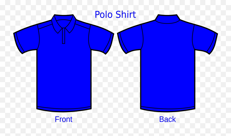 Royal Blue Polo Shirt Png Svg Clip Art - Red Polo Shirt Template,Blue Shirt Png