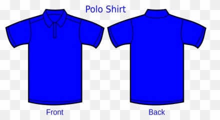 Royal Blue Polo Shirt Png Svg Clip Art - Red Template