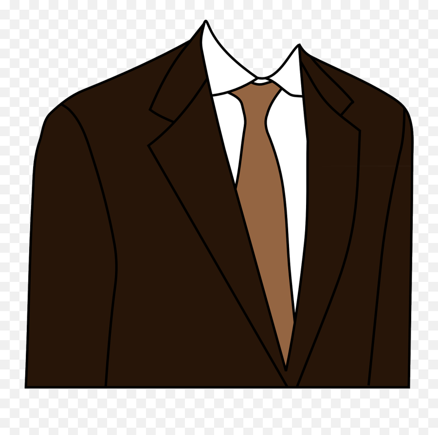 Suit Brown Clothing - Suit Clip Art Png,Suit And Tie Png