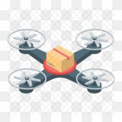 Drone Delivery Services Icon - Isometric png