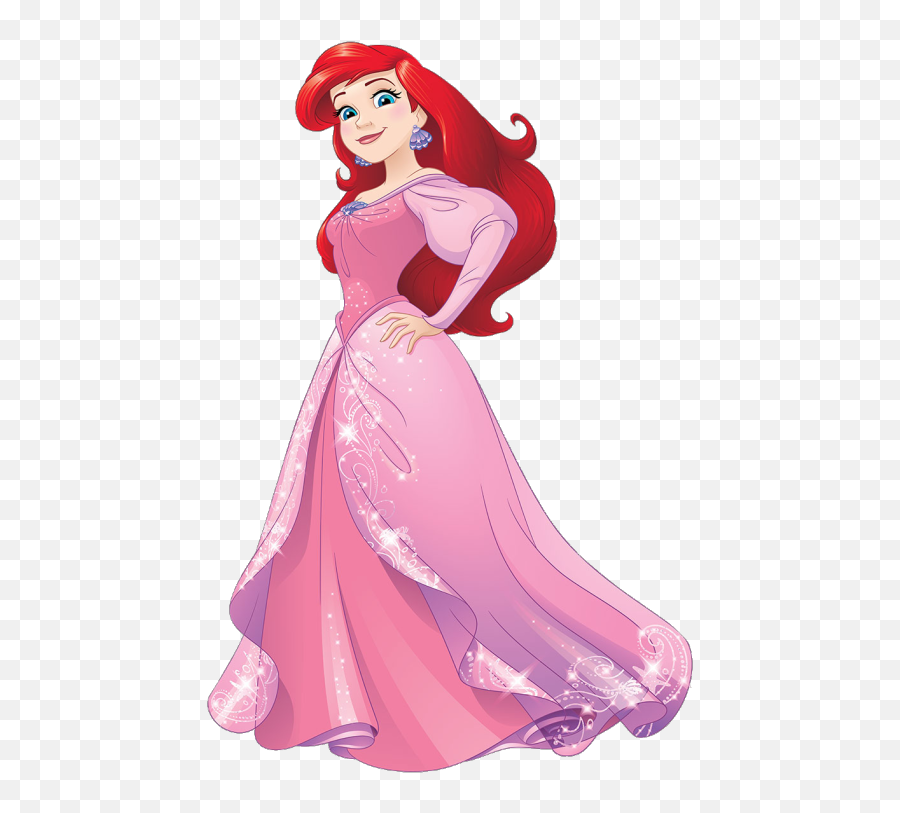 Ariel Redesign Pink - Disney Princess Photo 39614519 Ariel Disney Princess Png,Disney Princesses Png