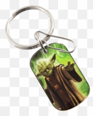 Star Wars Yoda Domed Key Chain - Keychain Png,Yoda Transparent
