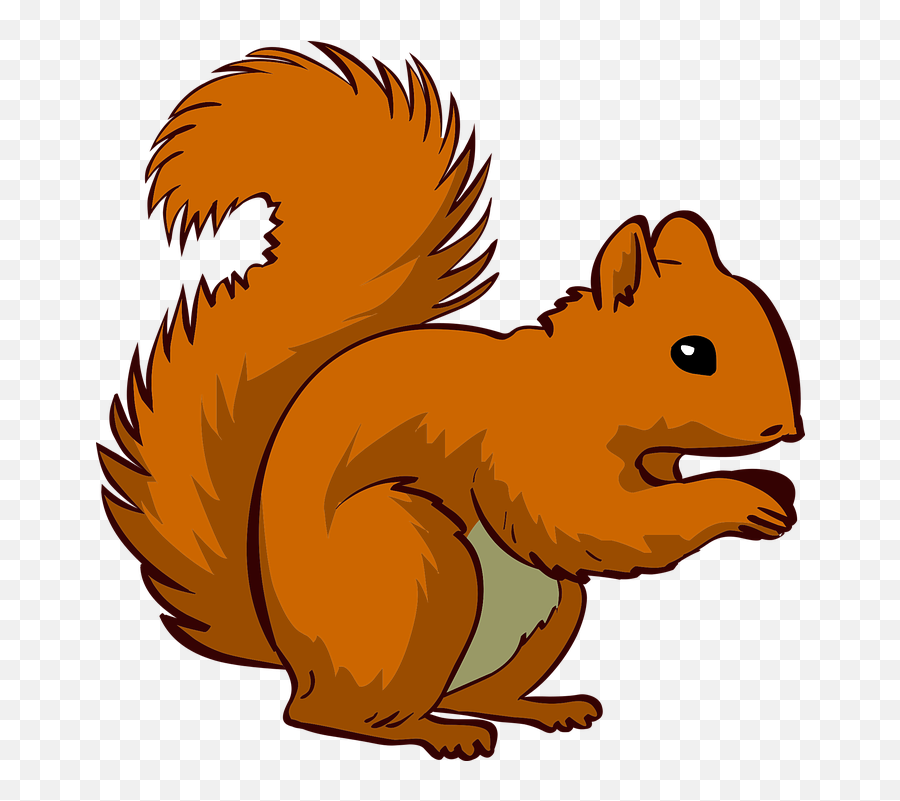 Clipart Of Vulnerable Saves And Squirrel Free - Fox Red Squirrel Clipart Png,Squirrel Transparent Background