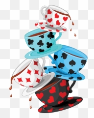 Cup Clipart Mad Hatter Tea - Alice In Wonderland Clipart Png,Mad Hatter Hat Png