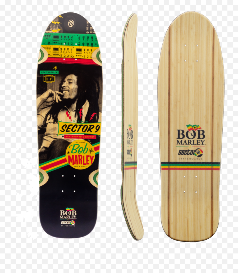 Sector 9 Babylon System Skateboard Deck W Grip - Muirskatecom Bob Marley Longboard Png,Skateboard Transparent