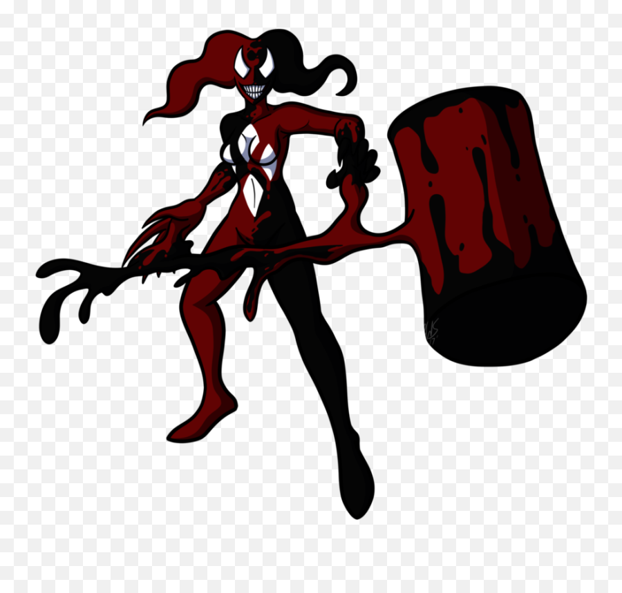 Image Transparent Drawing Digitally - Harley Quinn Symbiote Png,Harley Quinn Transparent