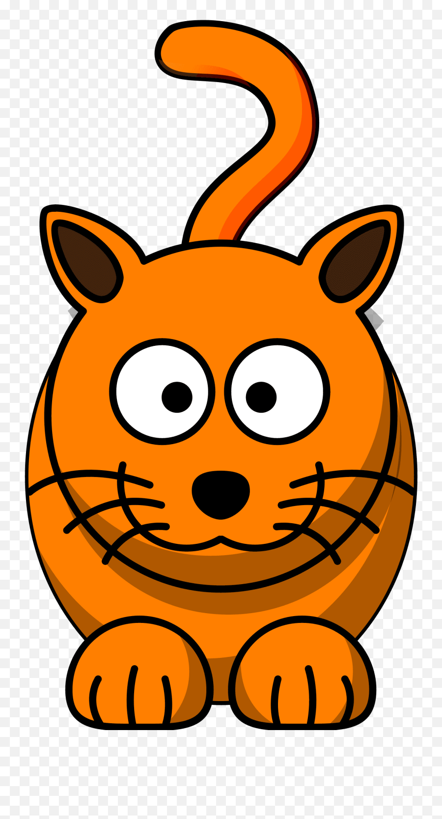 Cat - Cartoon Cat Clip Art Png,Orange Cat Png