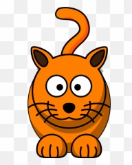 Cat - Cartoon Cat Clip Art Png,Orange Cat Png