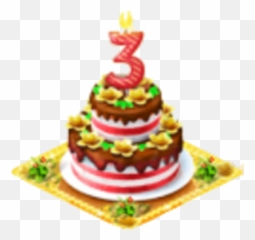 Download 3rd Birthday - Happy Cake Png Full