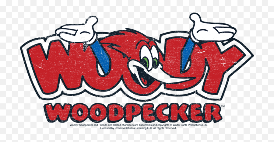 Woody Woodpecker In Logo Youth T Shirt - Woody Woodpecker Logo Png,Woody Woodpecker Png