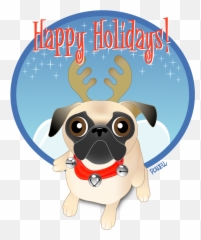 Christmas Pug Jeff Powell Png