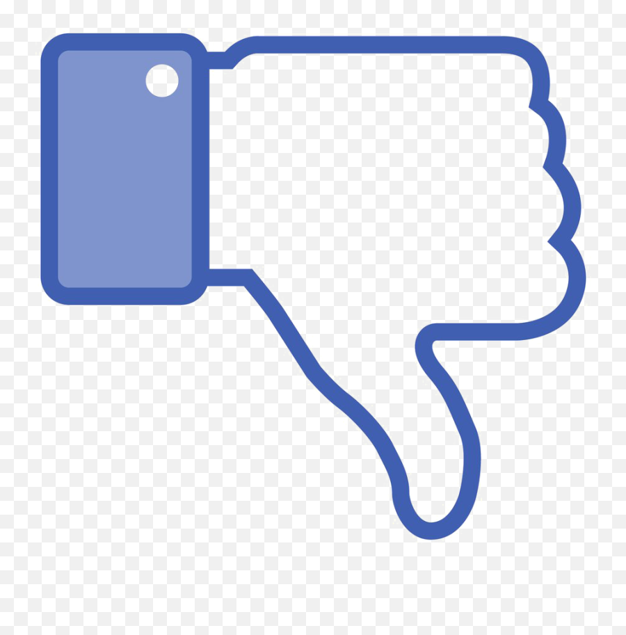 Facebook Thumbs Down - Dislike Facebook Cartoon Png,Dislike Png
