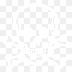 Poison Icon Png - White