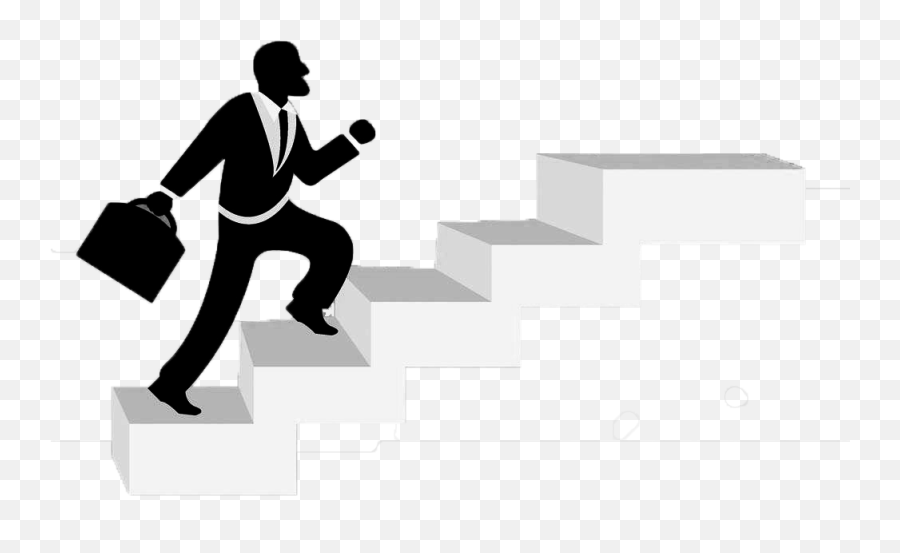 Stairs Illustration - Business People Climb The Floor Png Character Climbing Steps,Staircase Png
