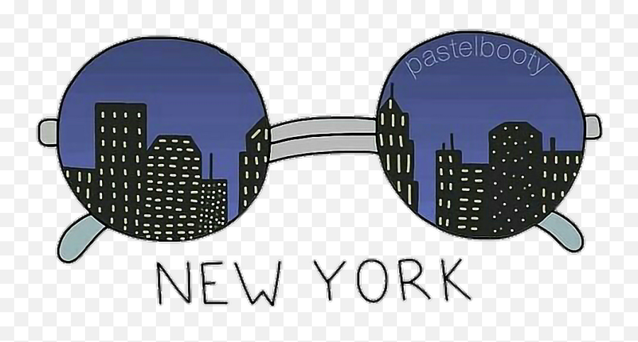 Tumblr - Cute Drawings Of Sunglasses Png,New York Png