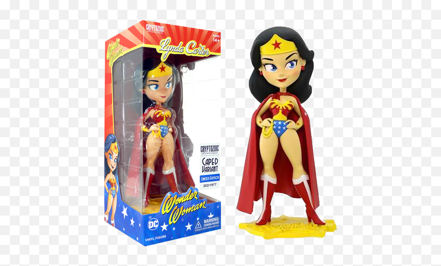 Wonder Woman - Lynda Carter Wonder Woman Caped Variant 2018 Sdcc Exclusive 7 Vinyl Figure Wonder Woman Vinyl Figure Png,Wonder Woman Transparent