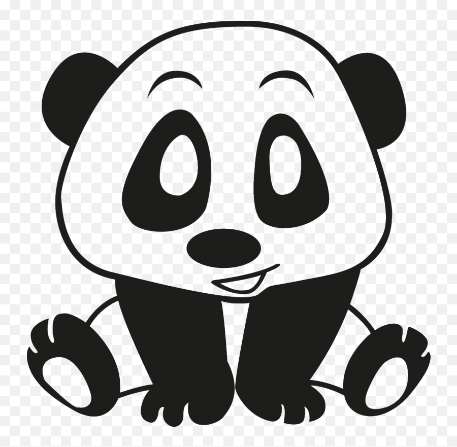 Clip Arts Related To - Panda Dessin 800x800 Png Clipart Panda Sticker,Panda Png