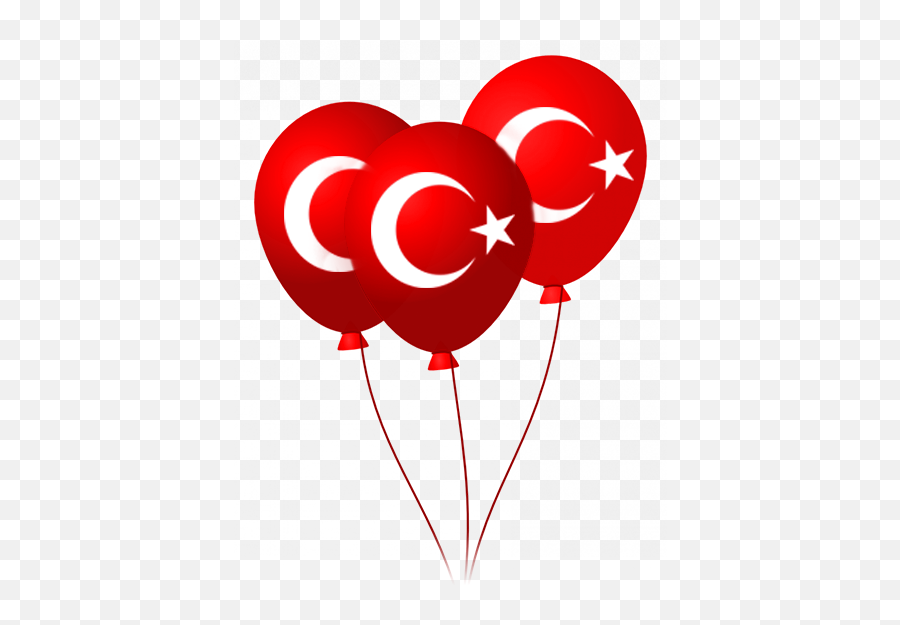 Zincir Balon Png Image - Flag Of Turkey,Balon Png