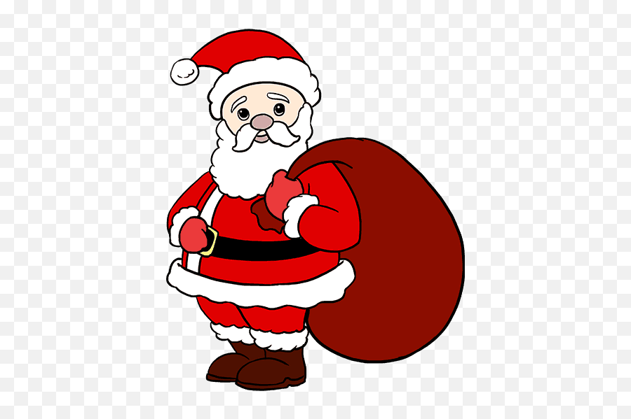 How To Draw Santa Claus In A Few Easy Steps Drawing - Santa Claus Ki Drawing Png,Santa Clause Png