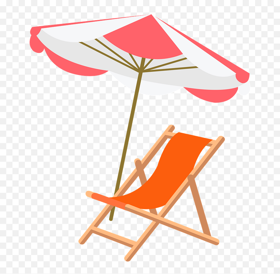 Beach Chair And Umbrella Clipart Free Download Transparent - Beach Chair Clipart Png,Beach Umbrella Png