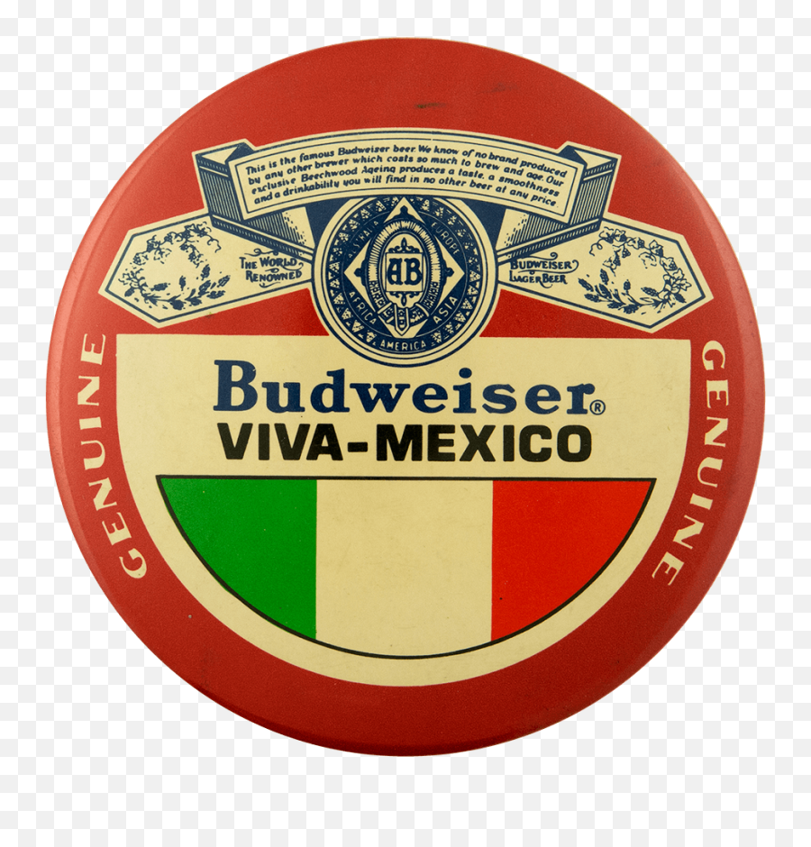 Budweiser Viva Mexico Busy Beaver Button Museum - Solid Png,Budweiser Logo Png