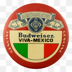 Budweiser Viva Mexico Busy Beaver Button Museum - Solid Png,Budweiser Logo Png