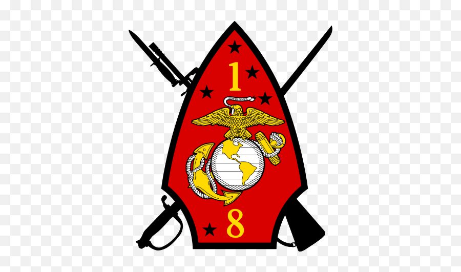 1st Battalion 8th Marine Regiment Usmc - 1st Battalion 8th Marines Patch Png,Usmc Logo Vector