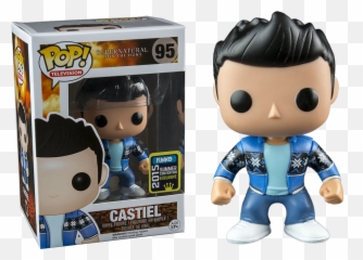 Funko Pop Vinyl Figure Supernatural - Castiel 95 Sdcc 2015 French Mistake Castiel Pop Vinyl Png,Castiel Png