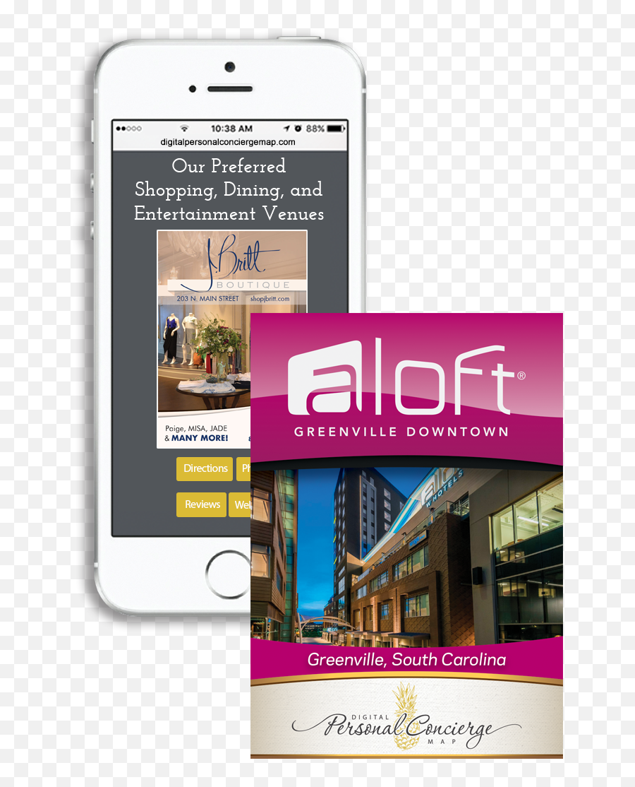Greenville Aloft Personal Concierge Maps - Smart Device Png,Aloft Hotel Logo