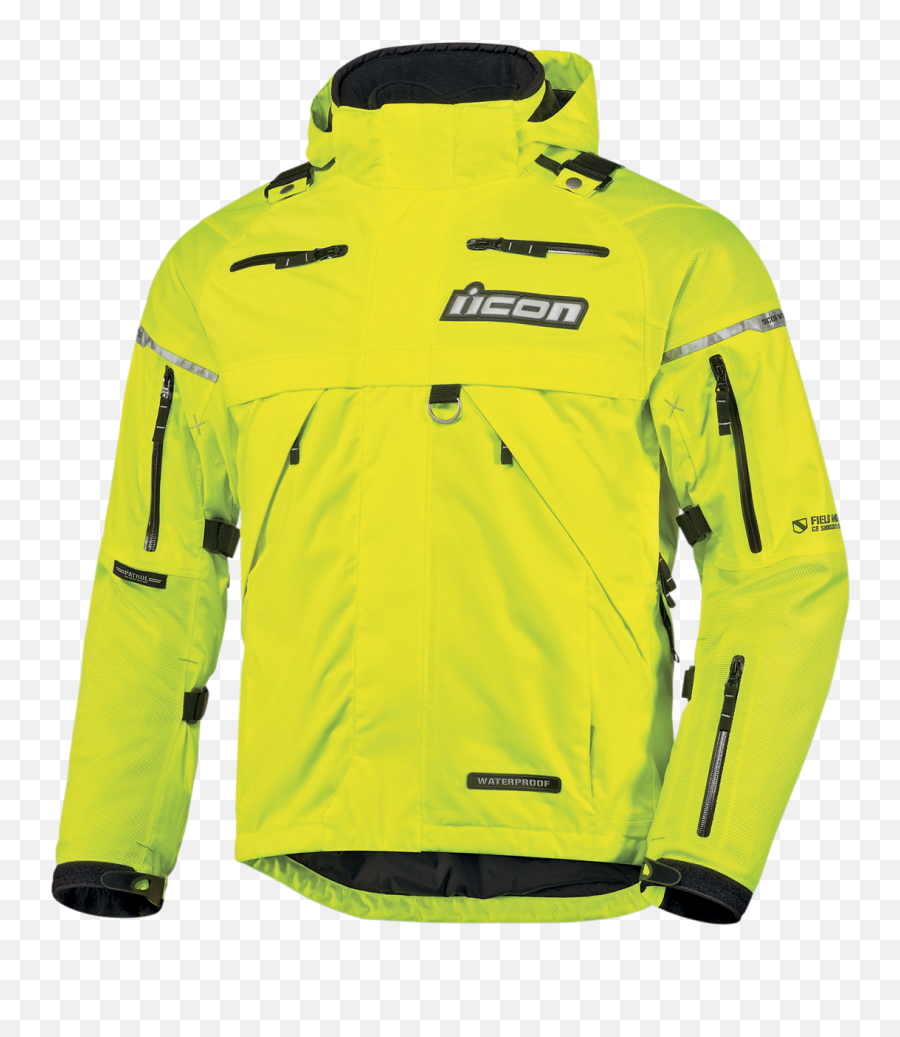 Icon Patrol Waterproof Jacket - Icon Motorcycle Jacket Hi Vis Png,Icon Leather Jacket
