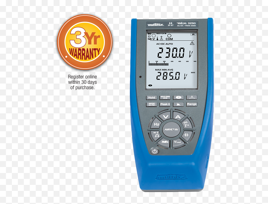 Digital Multimeter Model Mtx 3290 - Measuring Instrument Png,Multimeter Icon