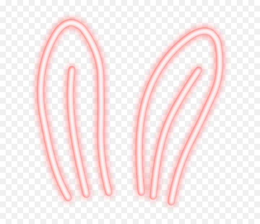 Neon Bunny Ears Png Clipart - Cute Bunny Ears Png,Bunny Ears Transparent