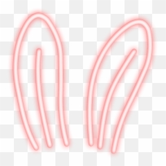Neon Bunny Ears Png Clipart - Cute