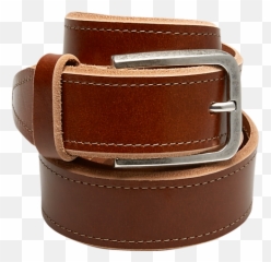 Tulliani Cognac Leather Belt - Solid png