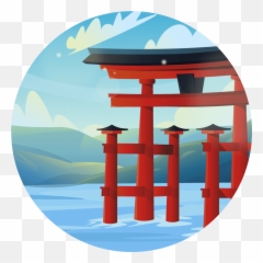 500 Free Vector Illustrations U0026 Animations - Itsukushima Shrine png