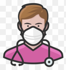 Nurse White Male Coronavirus People Avatar Mask Free - Coronavirus png