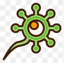 Bacteria Vector Svg Icon 64 - PNG Repo Free Icons Illustration